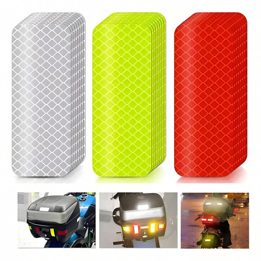 Tendencia36pzs Cinta Reflejante Precaución,calcomanias Para Auto MotoCalidad premium - 1 - Ver 1