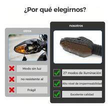 TendenciaLuz Dirección Moto Proyector Led Cromático Alta VisibilidadCalidad premium - Negro - Ver 8