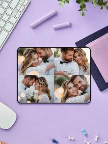 1pc Customized Photo Mouse Pad, Personalized Mouse Pad, DIY Exclusive Mouse Pad, Office Supplies And Computer Desktop Decor, Gaming Mouse Pad, Customized Photo Mouse Pad Office Desk Desk Office Decor - Multiple Pictures - View 4
