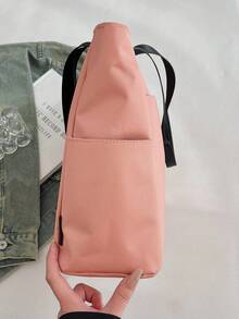 Single Shoulder New Bag, Fashionable Zipper Tote Bag, Oxford Cloth Lightweight Crossbody Bag, Versatile And Large Capacity Bag - Multicolor - View 7