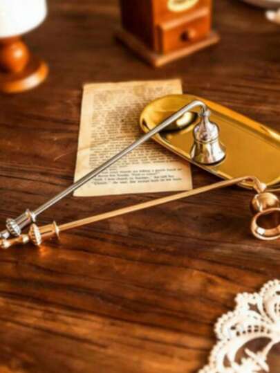 1pc Gold Candle Snuffer, Black Candle Extinguisher, Home Decor