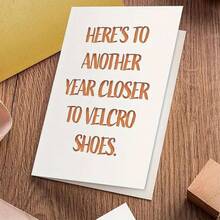 1pc Funny Birthday Greeting Card, Large 5.5 X 8.5 Inches, Birthday Card For Men & Women, Mom Dad Husband Wife, 50th 60th 70th 80th Birthday, Small Business Supplies, Thank You Card, Birthday Gift, Card, Unique Item, Gift Card - Single Piece - View 5