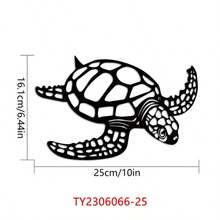 1pc Vintage Metal Sea Turtle Wall Art Decor, Coastal Decor Wall Hanging, Ocean Inspired Design, High Quality Durable Metal Art Wall Decor, Suitable For Indoor/Outdoor Wall Decoration, Home Decor, Bedroom, Living Room, Garden, Patio, Ideal Housewarming, Holiday, Birthday Gift - Multicolor - View 18