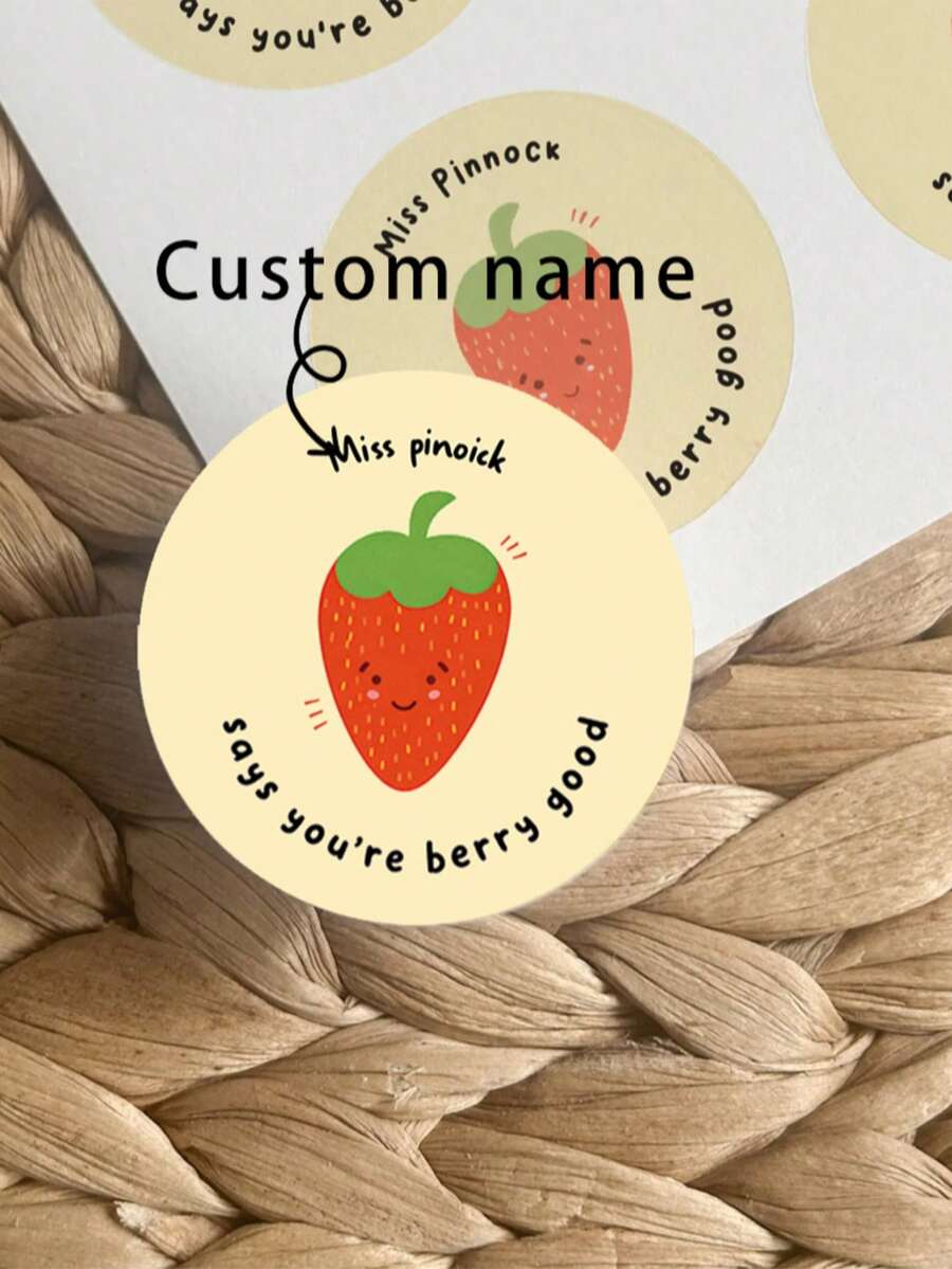 Personalized Teacher Stickers | Outstanding Teacher Stickers | School Teacher Stickers | Teacher Award Stickers | Fun Teacher Stickers | Teacher Gifts - A - View 1