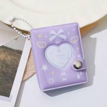 2英寸迷你蝴蝶心形相册钥匙扣，适合放置学生证、证书和粉丝照片。 - 彩色 - 查看 8