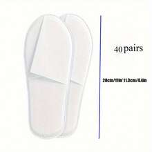 一次性客用拖鞋，白色闭趾SPA旅行居家拖鞋，散装 - 女款拖鞋 - 查看 6