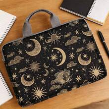 1 chiếc bao đựng laptop bằng vải nhung kẻ họa tiết da báo, phù hợp với laptop 11"/14"/15", có ngăn đựng tài liệu, ngăn đựng laptop và quai xách, thích hợp cho nữ sinh, thanh thiếu niên và sinh viên đại học. Cũng có thể dùng làm túi đựng máy tính bảng cho các dòng máy 9-15" Air, Pro, Mini. - màu đen - Xem 4