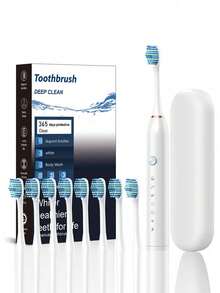 Smart Electric Toothbrush For Adults, Rechargeable Automatic Cleaning Soft Bristles Toothbrush Cleaner For Couples - Multicolor - View 13