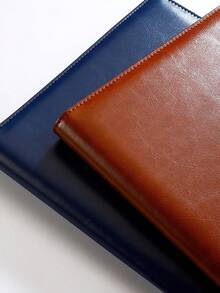 A4 File Folder With Clipboard, Faux Leather Portfolio, Professional Writing A4 Clipboard, Interview Resume, Writing Board, Business Office, Meeting, Back To School Supplies - Ideal Organizer, Back To School Gift - A4 - View 8