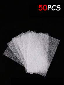 50/20/1pc Glass Fiber Nail Extension Strips, Paperless Extension Clips, Quick Extension Strips Nail Art Tools, Easy Operation - White - View 7