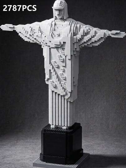 2787片基督救世主像 / 5466片罗马斗兽场 / 3585片埃菲尔铁塔 / 3377片法国卢浮宫 / 1545片罗马斗兽场 / 1306片埃菲尔铁塔 大型建筑地标收藏级3D拼装DIY创意教育积木模型，培养手眼协调能力，家居装饰，生日礼物
