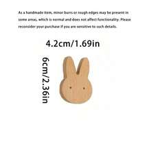 1PC Solid Wood Wall Hook, Wall Hanging Clothes Hook, Star Moon Cloud Cartoon Hook - 1PC - View 14