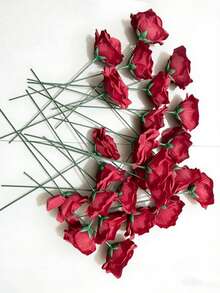 25件玫瑰瀑布装饰摆件，适用于节日、商场促销、庆典、婚礼、室内/室外展示、车展、礼品推荐，也是送给女朋友的生日和情人节贴心礼物。 - 彩色 - 查看 6