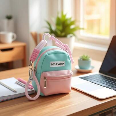 2026 Nuevo - 1 pieza Llavero mochila mini de dopamina - Bolsa multicompartimento arcoíris, organiza llaves, lápiz labial, auriculares, tarjetas y monedas, cordón para teléfono y bandolera, accesorio urbano vibrante y útil - Regalo perfecto - Regalo de cumpleaños - Regalo para niños - Regalo para niñas - Regalo de Pascua - Regalo del Día de San Valentín