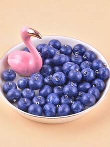 10pcs 3D Realistic Blueberry Resin Jewelry Pendant - Purple - View 2