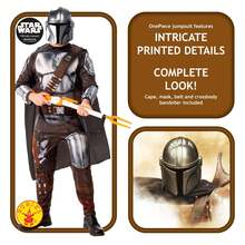 KIWI Mandalorian Costume - Officially Licensed Saga Character Costume - Iconic Character Costume, Authentic Mandalorian Design - Mandalorian Costume - Perfect For Carnival, Parties, And Themed Events - Nhiều màu - Xem 3