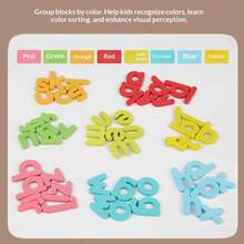 Bộ 26 mảnh ghép bằng gỗ giúp trẻ luyện đánh vần chữ cái tiếng Anh, đồ chơi xếp hình giáo dục sớm phát triển nhận thức, trò chơi ghép hình từ vựng cho trẻ em, đồ chơi nhận biết chữ cái tiếng Anh giúp trẻ sơ sinh phát triển trí tuệ và tư duy logic. - Nhiều màu - Xem 8