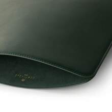 Laptop Sleeve 14 Inch Precisely Compatible With MacBook Pro M5 M4 M3 M2 M1 Pro/Max 2025, Faux Leather Cover Case 14 In, Gre1en - 格林 - 查看 3