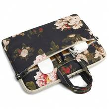 DACHEE Laptop Shoulder Bag For 15 Inch/15.6 Inch  Pro - 黑牡丹 15吋 156英寸 - 查看 4