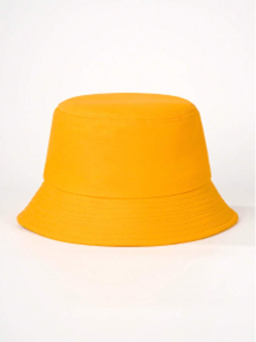 Fashionable Bucket Hat: Breathable, Lightweight, UV Protection, Candy Colors - Versatile,Summer,Beach,Holiday,Festival,Travel - Yellow - View 1