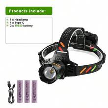 900000LM Most Powerful LED Headlamp Ultra Bright 1500M Head Flashlight Rechargeable Head Torch Fishing Hunting Headlight 18650 - Headlamp - View 13