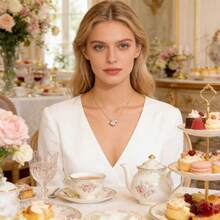 A Stylish, Minimalist, Multi-Functional Heart-Shaped Copper Pendant With Gemstones, Perfect For Everyday Wear By Women And A Perfect Valentine's Day Gift. - Multicolor - View 4