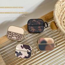 琥珀色豹纹纹理保护壳，兼容三星 Buds 3/Buds 3 Pro 耳机 - 彩色 - 查看 4