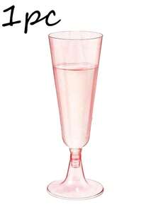 5.5oz Reusable Plastic Champagne Flutes, Elegant And Fashionable, Suitable For Weddings, Parties, Birthday Gatherings (Champagne Glasses, Wine Glasses, Plastic Cups, Cocktail Glasses, Birthday Cups) - Multicolor - View 10