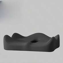 Ergonomisches Memory-Schaum Steißbein-Kissen mit konturiertem Design, geeignet für Autositze und Bürostühle. Hergestellt aus hochwertigen Materialien, um Druckentlastung und Lendenwirbelstütze zu bieten. - Mehrfarbig - Übersicht 11