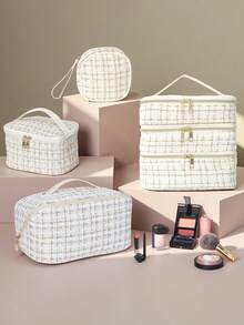 Large Capacity Multi-Functional Cosmetic Bag, Travel Makeup Organizer, Toiletry Bag, Ideal Gift For Women On Halloween, Christmas, Birthday And Other Holidays - Multicolor - View 2