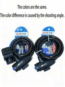 Thickened Bicycle Lock, Mountain Bike Steel Cable Lock - Multicolor - View 1