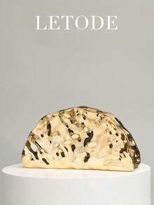 这款镶钻首饰套装包含项链、耳环和手链，搭配镀金亚克力手拿包，适合浪漫婚礼、春夏链条单肩包、新娘包、正式舞会手拿包、优雅晚礼服包，完美适用于派对、婚礼、舞会、晚宴/宴会，可搭配节日派对礼服、晚礼服和亮片连衣裙。 - 金色 - 查看 7