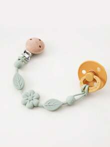 1pc Silicone Pacifier Clip, Grade Silicone Pacifier Strap With Clip Keeps Pacifiers, Teethers & Small Toys In Place - 1pcs - View 8