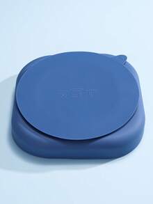 1pc Divided Suction Bowl, Creative 3-Compartment Silicone Dinner Plate - Multicolor - View 7