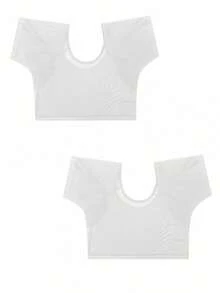 1件/2件装腋下吸汗背心，6种颜色可选，可水洗防汗背心，适合女性和女孩，黑色/白色衬衫垫，保护女性腋下，吸汗垫，透气服装 - 彩色 - 查看 39