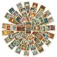 50pcs Vintage Global City Stamp Stickers Set - Waterproof Vinyl Decals Featuring Iconic Landmarks From Around The World For Laptop, Water Bottle, Luggage & Scrapbooking. Ideal For Travel Enthusiasts To Add A Wanderlust-Inspired Retro Touch To Personal Items & Journals - 1 Set - View 10