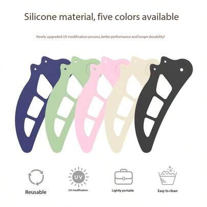 2pcs Silicone Eye Makeup Applicator Tools, Beginner Friendly Eyeshadow Application, Reusable & Portable