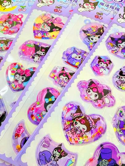 1pc 3D Bubble Cotton Stickers, Cute DIY Cartoon Soft PP Pinch Stickers, Birthday/Holiday Gifts, Interactive Small Gifts (Some Styles May Have Color Variations Randomly Sent)