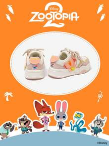 Disney 1 Pair  Collaboration Children's Sneakers, Suitable For Daily Wear, Festivals, Sports, Outdoor Activities, Comfortable, Non-Slip, Breathable (Boys' Sneakers, Boys' Skate Shoes, Children's Sneakers, Girls' Sneakers, Girls' Skate Shoes) - Pink - View 3