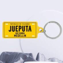 1个哥伦比亚城市名称元素双面UV印刷钥匙扣,男女通用时尚配饰包包挂饰钥匙圈 - 彩色 - 查看 19