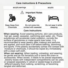 ZAA 亚克力花朵耳环，时尚耳环，创意简约花朵耳环，不对称花朵耳环，女士款 - 彩色 - 查看 5