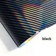 Hình dán xe hơi sợi carbon cầu vồng nhiều kích thước 11,81 inch x 19,69 inch, màu đen bóng cao cấp, đỏ, tím, xanh dương, màng dán PET sợi carbon rèn, hình dán độ xe, màng dán vinyl xe máy, màng dán xe hơi sợi carbon laser. - Một kích cỡ phù hợp cho tất cả - Xem 32
