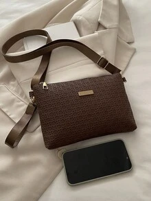 New Rhombus Pattern Women's Handbag, Versatile Shoulder Bag, Unique Small Square Bag, Wholesale, Spring/Summer - Brown - View 6