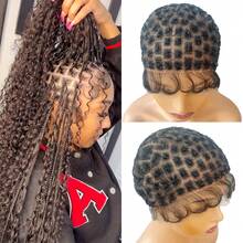 Double-Layer Lace Wig Cap With Baby Headband, Crochet Wig Cap With Natural Structure, Breathable Lace Wig Cap For Making Glueless Crochet Wigs - Multicolor - View 2