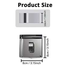 2pcs Square Food Mold Demonstration Cooking Mold With Presser, Cookie Dough Cutter, Stainless Steel Sushi & Rice Ball Mold - Silver - View 4