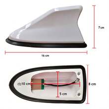 TendenciaAntena  City Civic Accord Crv Hrv Odyssey Aleta TiburonCalidad premium - Gris Acero - Ver 6