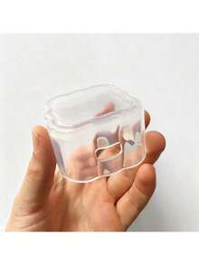 3D Flower Design Apple 40W Charger Protective Case, Data Cable Protector Cover - Clear - View 4