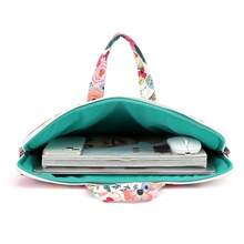 Water Resistant Laptop Shoulder Sleeve Case Bag For MacBook Pro 16 Inch And 15.6 Inch And 16 Inch Laptop (Flowers) - Flowers - View 4
