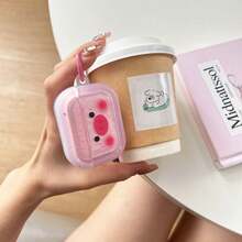 Cute Pig Design Protective Case Suitable Compatible With Apple Bluetooth Earphones, Anti-Scratch And Drop Protection Case Compatible With Apple Bluetooth Wave Earphone Case - Clear - View 12