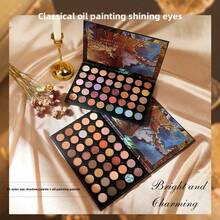 NOVO Soft & Adhesive Eyeshadow Palette, 40-Color Oil-Painting Style, Suitable For Daily Creative & Office Looks - 02# - View 1